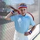 thumbnail image 5 of Uxcell 2 Muñequeras Deportivas y 1 Juego de Banda para la Cabeza de Algodón Absorbente Rojo, Amarillo, Azul Oscuro, 5 of 7