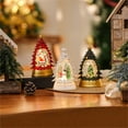 thumbnail image 2 of Christmas Snow Globes Lantern Christmas Tree Lantern Christmas Santa Snow Globe Decoration Lantern, Battery Operated LED Warm White Globe Decor Santa Fall Decor for Home Night Lights Plug Into Wall, 2 of 3