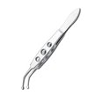 thumbnail image 2 of Pinzas de precisión para párpados Clips de limpieza de masaje ocular reutilizables pequeños de mano Herramientas faciales con mango antideslizante SPA Cuidado personal Punta redonda pequeña Eigraketly CE011614-02, 2 of 7
