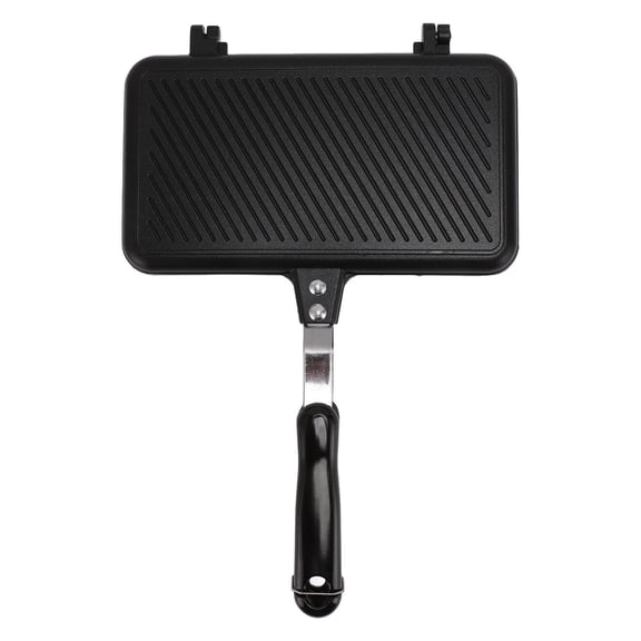 BOKYAN Portable Aluminum Waffle Maker – Non‑Stick Stovetop Pan, 5‑Minute Quick Breakfast, Long Handle, Easy Clean, Ideal for Home & Outdoor