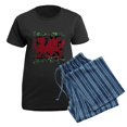 thumbnail image 5 of CafePress - RED DRAGON BLACK BACKGROUND Women's Dark Pajamas - Women's Short Sleeve Print T-Shirt and Pants Dark Cotton Pajama Set, 5 of 7