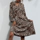 thumbnail image 4 of Vestido con cuello en V cruzado,Vestido de manga larga con volantes Vestido de manga larga con volantes Vestido de manga larga para mujer construido para durar, 4 of 7