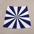 thumbnail image 5 of Aesthetic Ultramarine Blue And White Sunburst Women's High Waist Skirt Stretchy Casual Mini Skirt, 5 of 8