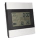 thumbnail image 4 of Reloj meteorológico digital con pantalla de temperatura y humedad, carcasa de aluminio, despertador digital para uso de escritorio y para colgar en la pared., 4 of 14