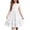 White, variant on Arshiner Girls Dress Casual Boho Ruffle Sleeve Yellow A Line Flowy Summer Sundress with Pockets for 7-8 Years