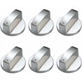 thumbnail image 1 of 6 Piezas Perillas de Control Universales de Metal Perillas de Estufa de Gas Perilla de Encimera Perillas de Control de Estufa de Cocina de Gas para Cocina 6mm, 1 of 5