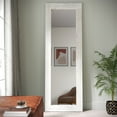 thumbnail image 4 of Emma + Oliver Rustic Solid Wood 22"x65" Full Length Floor Mirror, Wall Mounted or Wall Leaning, White Wash, 4 of 9