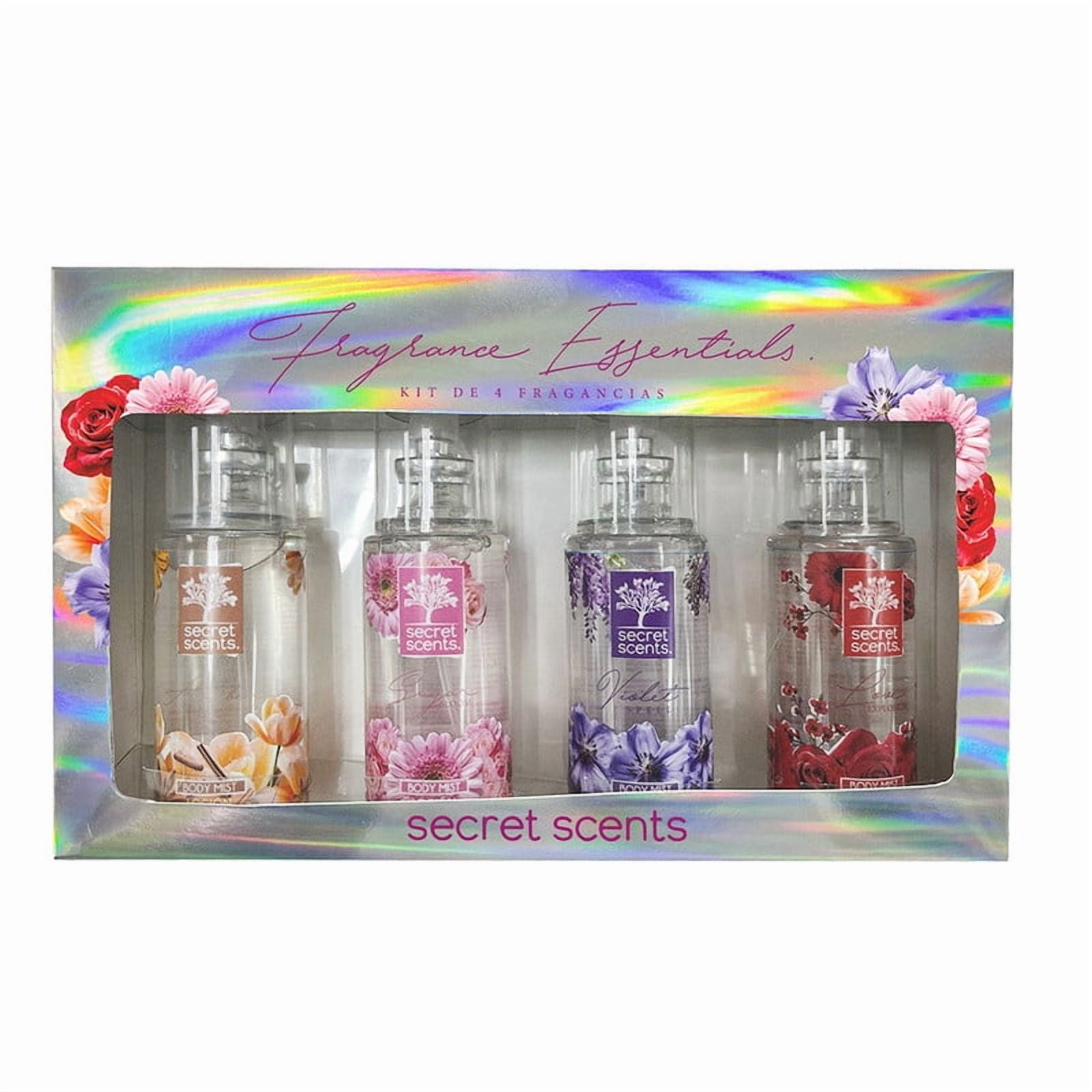 Kit de Fragancias Secret Scents Variado 4 piezas Walmart en línea