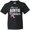 thumbnail image 3 of Inktastic Breast Cancer Awareness My Auntie is a Fighter Youth T-Shirt, 3 of 5