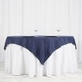 thumbnail image 3 of BalsaCircle 70" x 70" Square Polyester Tablecloth Navy Blue, 3 of 8