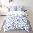 thumbnail image 2 of Castle Fairy Geometric Spiral Swirl Lines Twin Bedding Sets 7-Piece for Boys Girls,Minimalist Vintage Aesthetic Bedding Comforter Set Microfiber,Abstract Minimalism Stripes Breathable Sheet Sets, 2 of 8