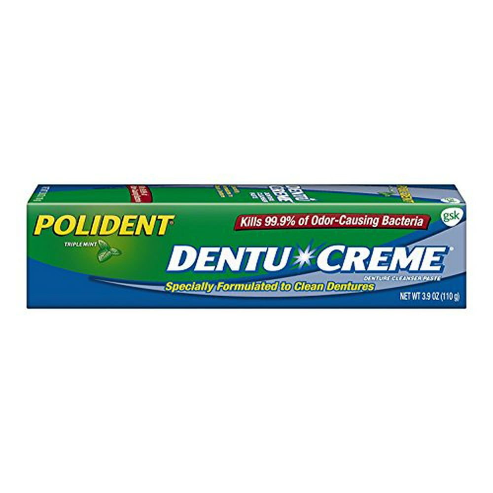 Polident DentuCreme Denture Toothpaste 3.9 oz. (3Pack)