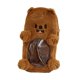 thumbnail image 2 of Portatarjetas de peluche con forma de animal, portatarjetas portátil, único, protector de regalo, suave, figura pequeña, bolsa de exhibición, estuche Oso pardo, 2 of 8