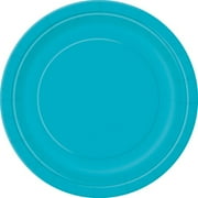 (2 Pack) Teal Paper Dessert Plates, 7in, 50ct