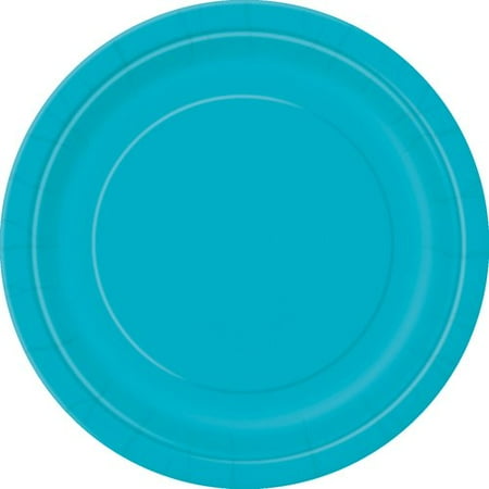 (2 Pack) Teal Paper Dessert Plates, 7in, 50ct