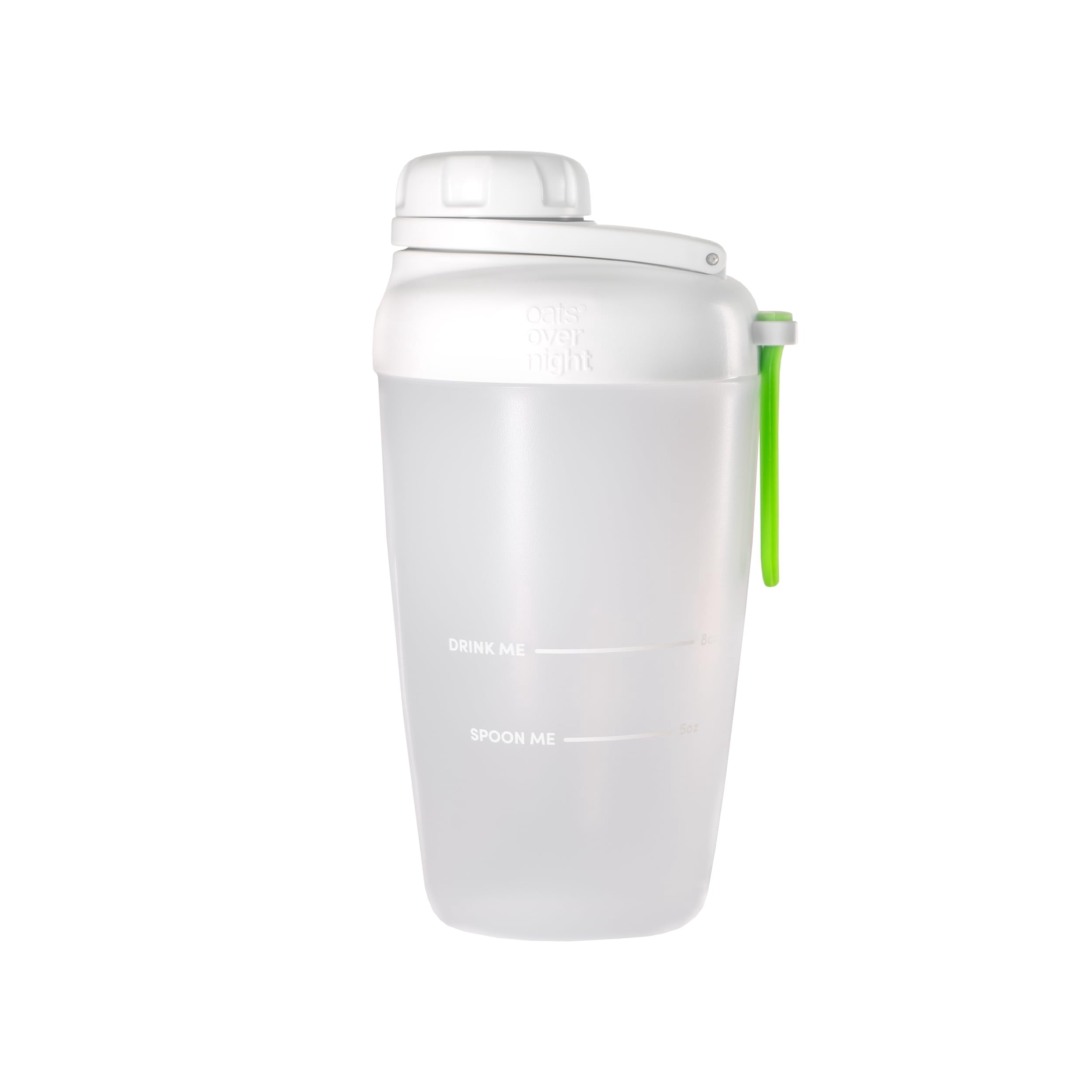 Oats Overnight Shaker Bottle – Leakproof Shaker Cup with Secure Screw Cap & Fill Line, Dishwasher Safe – Mixing Cup, Protein Shakes, Oatmeal, Breakfast On-the-Go & Travel