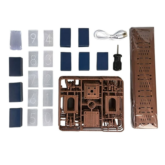 Steadline Nixie Tube Clock DIY Desktop Decoration with Retro Futuristic Design Unique Gift for Gamers Tech Enthusiasts Creative Home Office Art Piece