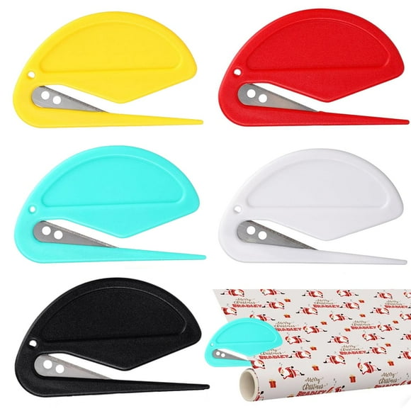5 Pcs Wrapping Paper Cutter for Christmas, Pet Knotting Comb for Cats Dogs, Letter Opener Multi-Function, Pet Dematting Comb for Dogs, Pet Knot Opener, Cat Hair Knot Remover