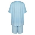 thumbnail image 4 of jsaierl Men's Short Sets Fashion Short-sleeved Striped Two-piece Sports Leisure Suit, 4 of 7