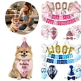 thumbnail image 7 of Dog Birthday Party Decoration Set with "Woof" Balloons, Bandana, Party Hat and Bowtie for Pet Birthday Celebration Pink 28" x 20", 7 of 7