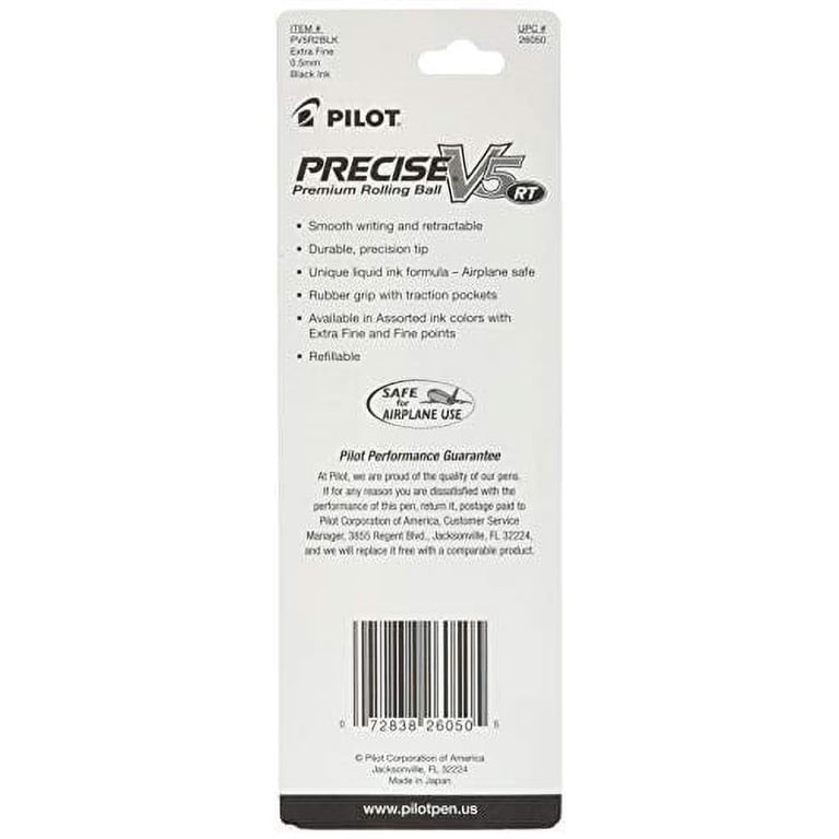 Pilot Precise V5 RT Rollerball Pens, 6-Pack Black photo 2