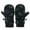 Black, variant on GBSYEWXS Unisex Girls Boys Thermal Insulation Mittens Dinosaur Print Comfortable Stretch Pink Nylon Glove
