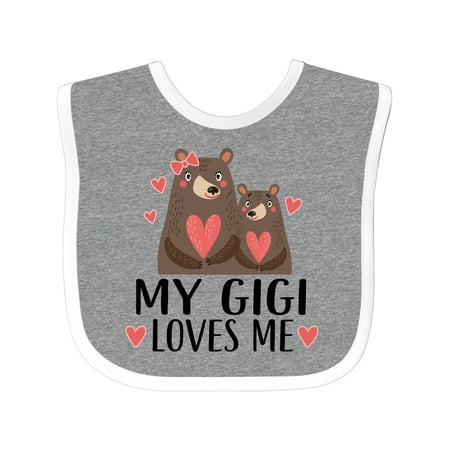 

Inktastic My Gigi Loves Me Bear Gift Baby Boy or Baby Girl Bib