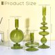 thumbnail image 2 of Juego de 3 portavelas de cristal Rtteri Groovy Wavy, color verde, 2 of 7