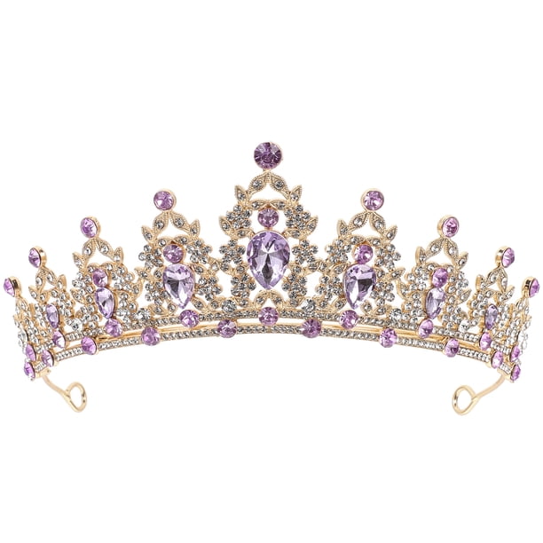 Tiaras de boda con diamantes de imitación, corona nupcial con diamantes de imitación, corona para mujer y niña, tiara para fiesta