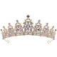 thumbnail image 1 of Tiaras de boda con diamantes de imitación, corona nupcial con diamantes de imitación, corona para mujer y niña, tiara para fiesta, 1 of 7
