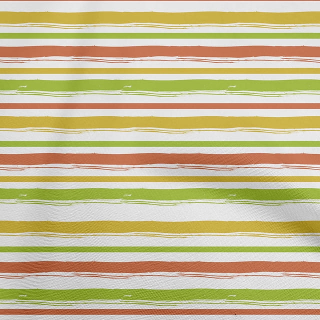 oneOone Rayon Green Fabric Stripes Sewing Craft Projects Fabric Prints By Yard 56 Inch Wide