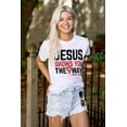 thumbnail image 5 of Jesus Way Truth Life Bible Verse Men's Graphic T Shirt Tees Brisco Brands S, 5 of 6