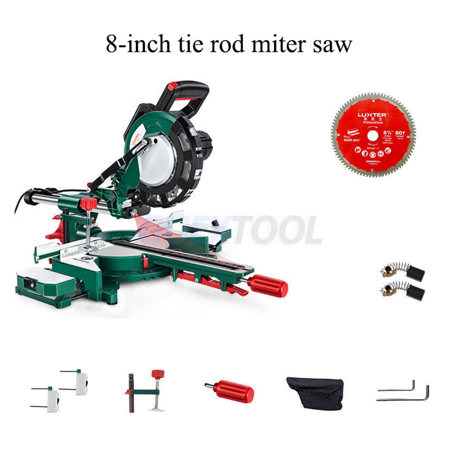 Cutting Saw Pull Rod Miter Saw High Precision Miter Saw Push-pull Household Saw Woodworking Pull Rod Saw Aluminum Machine