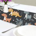thumbnail image 4 of Yayeee Table Runner 70 inches Long Home Kitchen Dinning Party Decoration, Orange Dinosaur, 4 of 7