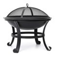 thumbnail image 4 of Wood Burning Fire Pit Firepit with Poker for Camping Patio Deck Backyard, 4 of 6