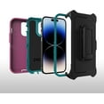 thumbnail image 2 of OtterBox Funda Defender Screenless Series con Clip para Cinturón para iPhone 14 Pro, Color Rosa Cañón, 2 of 9