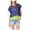 Blue - 440, variant on Aeropostale Womens Sheer Cropped Lace Basic T-Shirt, Blue, Juniors, Medium