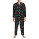 thumbnail image 3 of Fotbe Multicolored Butterflies Pijama de Hombre con Estampado de Manga Larga, Conjunto de 2 Piezas, Ropa de Dormir Suave y Cómoda con Bolsillos-Medium, 3 of 7