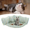 thumbnail image 1 of Cats Tunnel Tube, Soft Scratch Resistance Cat Tunnel Bed Interactive Integrated Design Half Moon Design Comfortable With Mat For Cats, 1 of 8