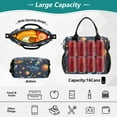 thumbnail image 4 of Space Stars Astronauts Fish Cooler Bag Lunch Bag Soft Cooler Cooling Tote Insulated Lunch Box for Adult Men Women, 4 of 6