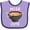 Lavender and Purple, variant on Inktastic Miso Cute with Miso Soup Boys or Girls Baby Bib