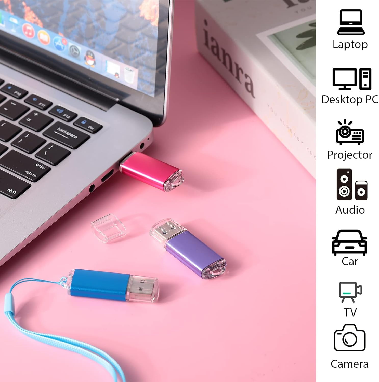 50PCS 16GB USB 2.0 thumb flash drives (16GB*50PACK 5 Colors)