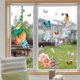 thumbnail image 1 of Calcomanías de ventana de colibrí de primavera, pegatinas de ventana de doble cara anticolisión gruesas reutilizables para sala de estar y ventana del hogar, 1 of 5