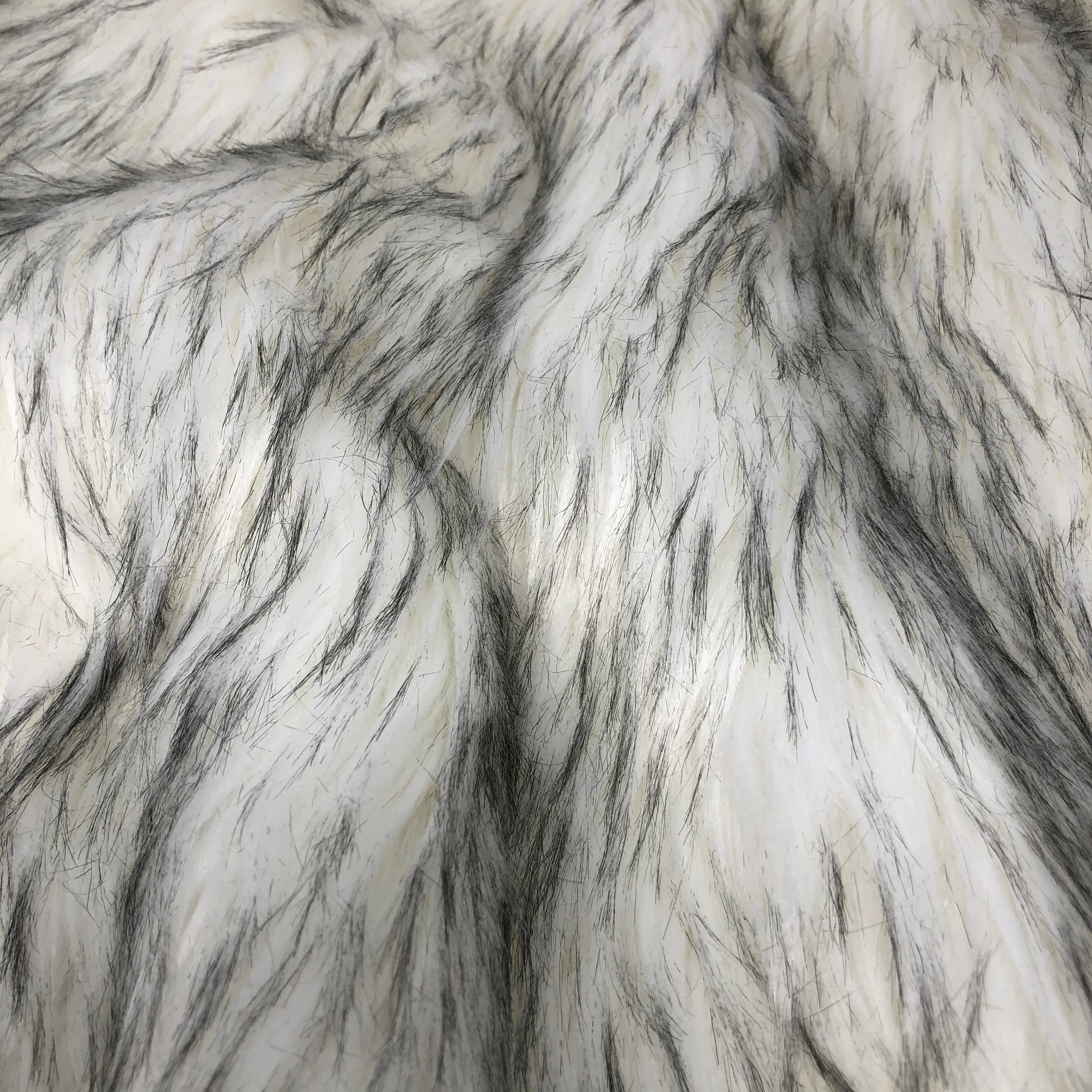 White Tipped Faux Fur