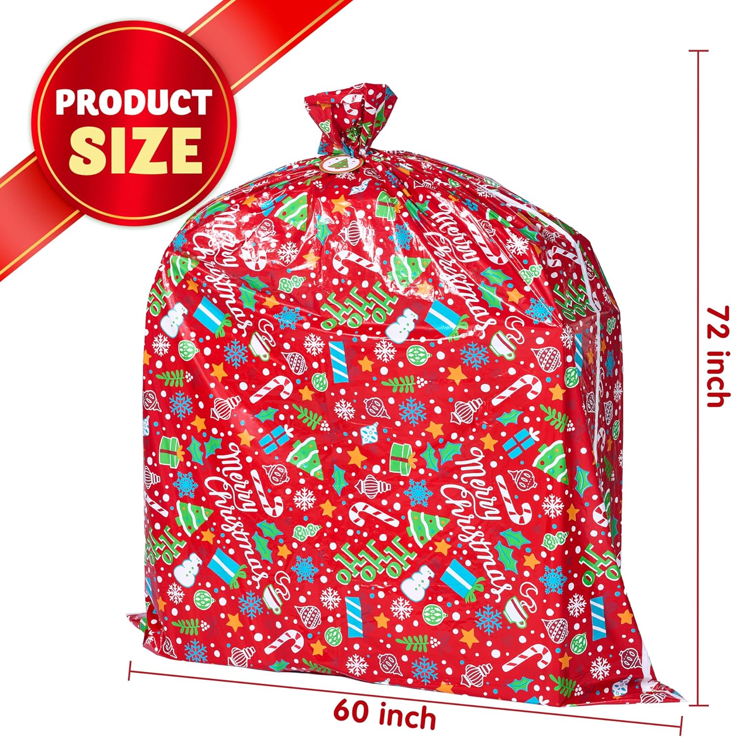 Joyfy Jumbo Bicycle Christmas Gift Bag 60" x 72" photo 7