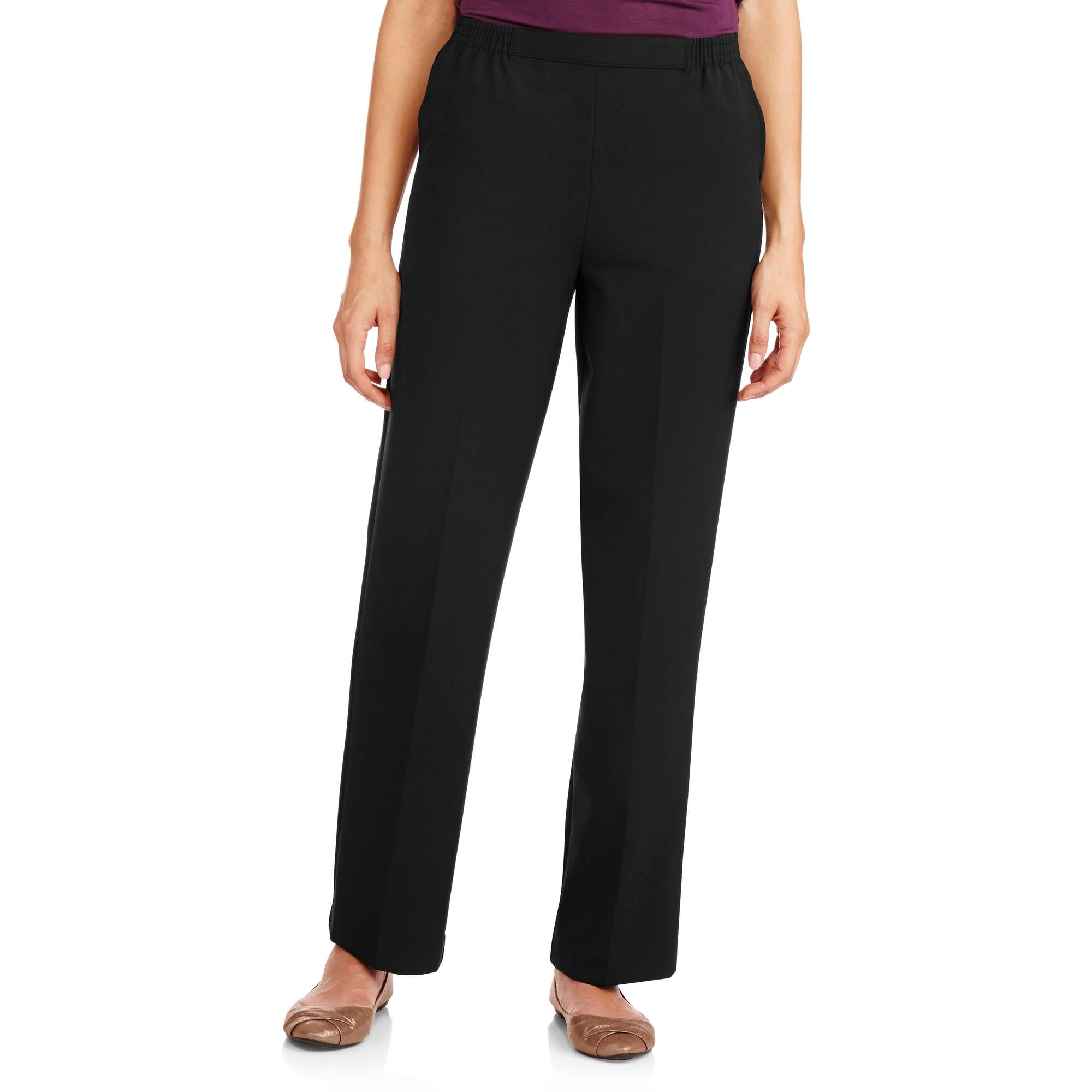 womens black flare dress pants