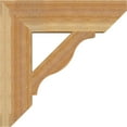 thumbnail image 3 of Ekena Millwork 6"W x 24"D x 24"H Funston Slat Rough Sawn Bracket, Western Red Cedar, 3 of 4