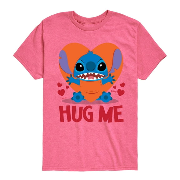 Disney - Lilo and Stitch - Hug Me - Boy's Toddler And Youth Short Sleeve Graphic T-Shirt