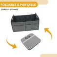 thumbnail image 6 of Unique Bargains 1 Pcs Universal Car Trunk Organizer - Multi Compartments Car Storage Organizer Foldable - Gray, 6 of 6