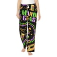 thumbnail image 2 of Kdxio Women's Comfy Stretch Mardi Gras3Print Drawstring Pajama Pants-Small, 2 of 9